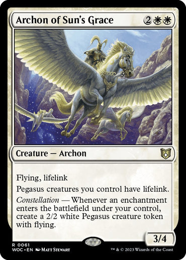 Archon of Sun's Grace [Wilds of Eldraine Commander] 