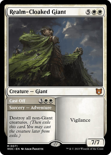 Realm-Cloaked Giant // Cast Off [Wilds of Eldraine Commander] 