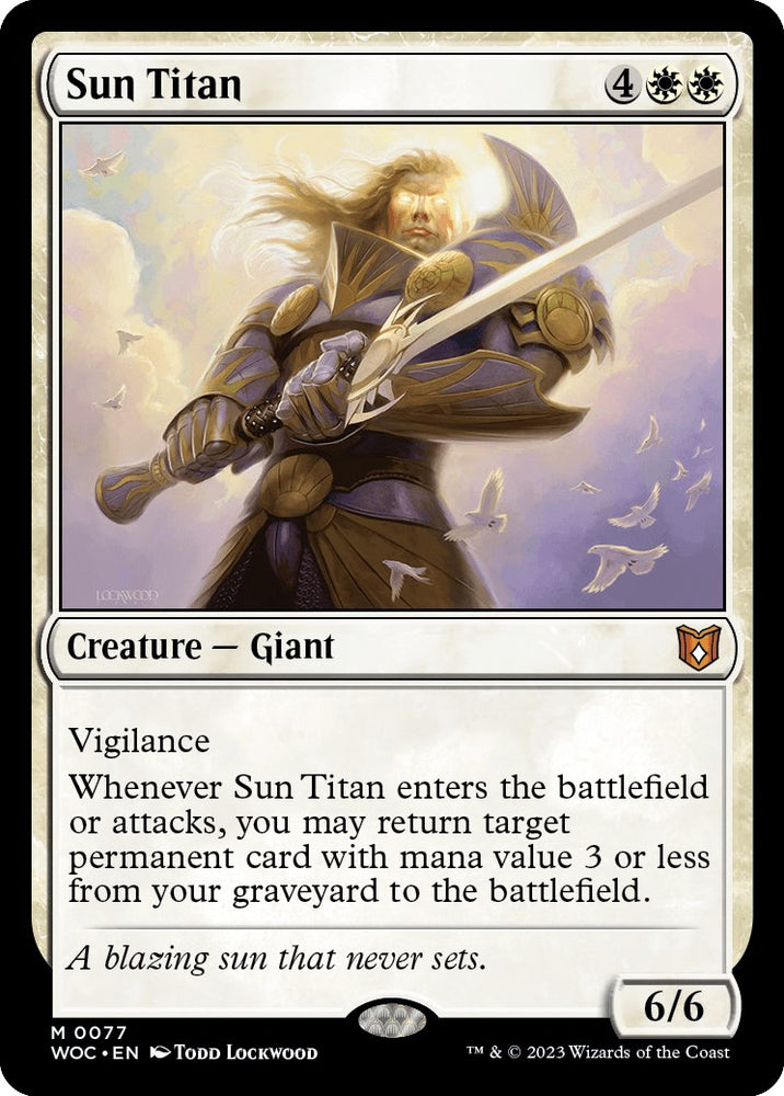 Sun Titan [Wilds of Eldraine Commander] 