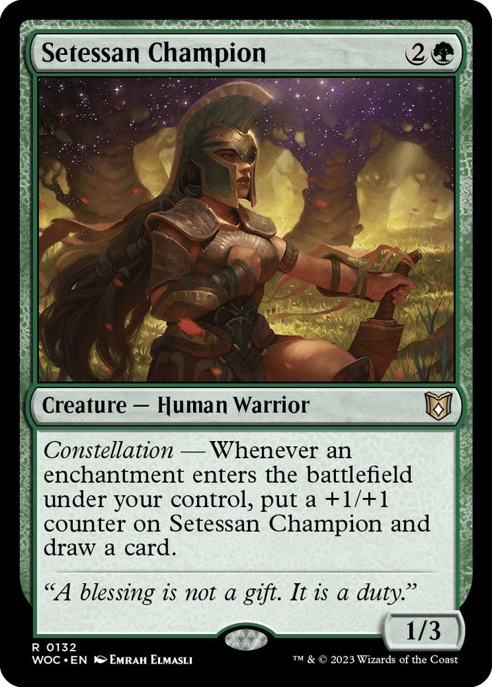 Setessan Champion [Wilds of Eldraine Commander] 