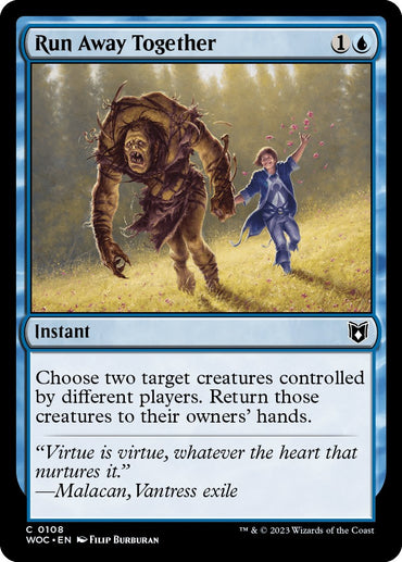 Run Away Together [Wilds of Eldraine Commander] 