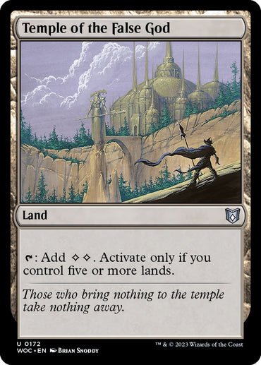 Temple of the False God [Wilds of Eldraine Commander] 