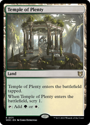 Temple of Plenty [Wilds of Eldraine Commander] 