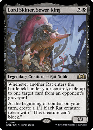 Lord Skitter, Sewer King (Promo Pack) [Wilds of Eldraine Promos] 
