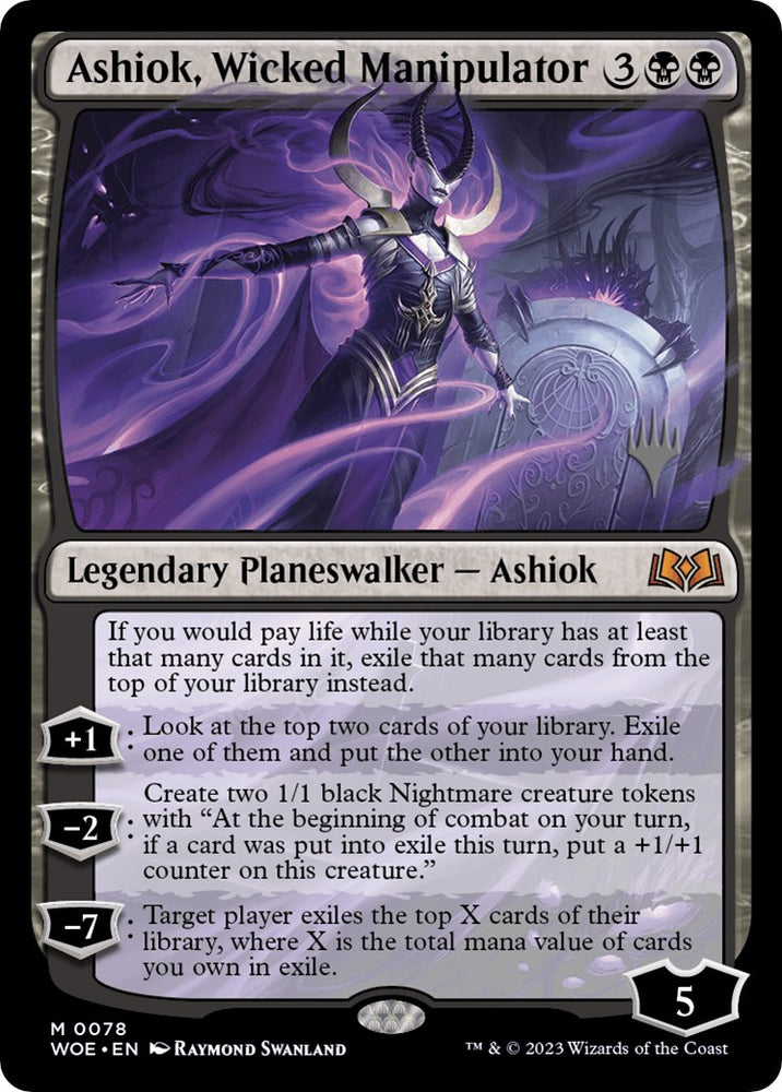 Ashiok, Wicked Manipulator (Promo Pack) [Wilds of Eldraine Promos] 