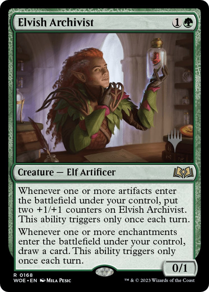 Elvish Archivist (Promo Pack) [Wilds of Eldraine Promos] 