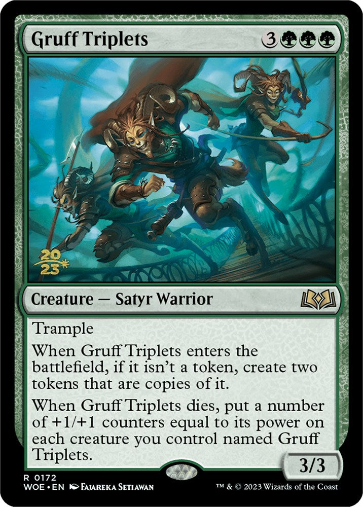 Gruff Triplets [Wilds of Eldraine Prerelease Promos] 