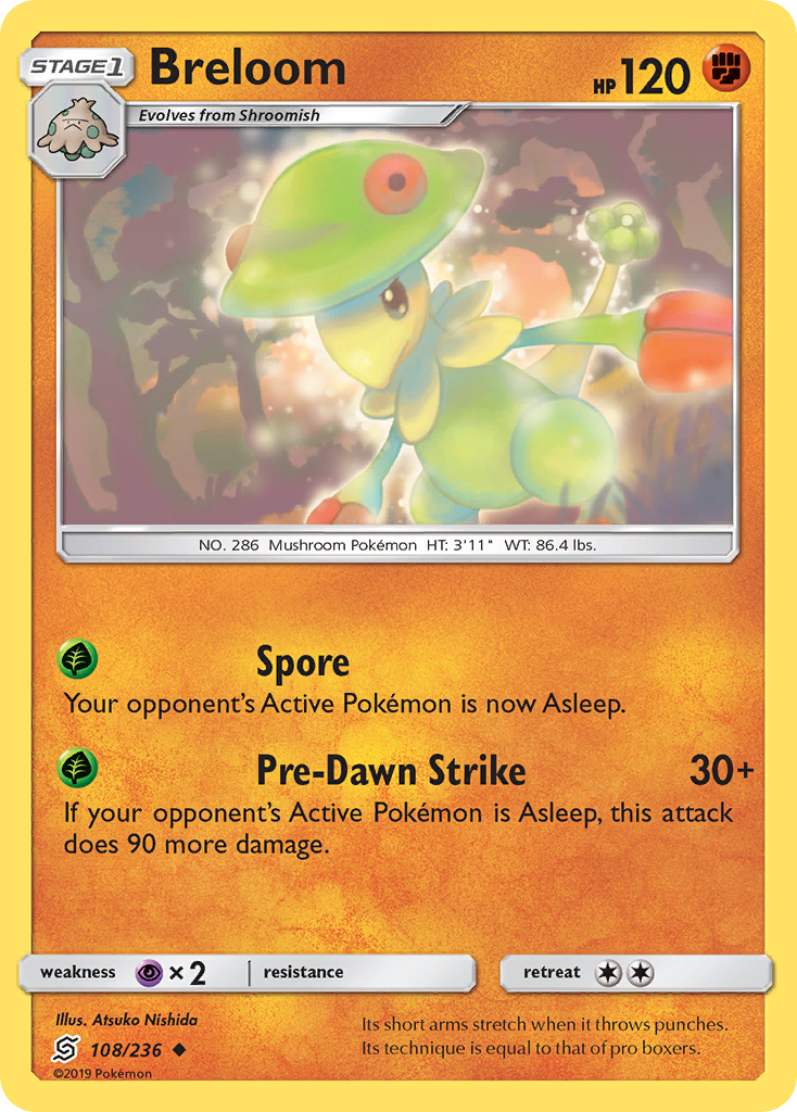 Breloom (108/236) [Sun & Moon: Unified Minds]