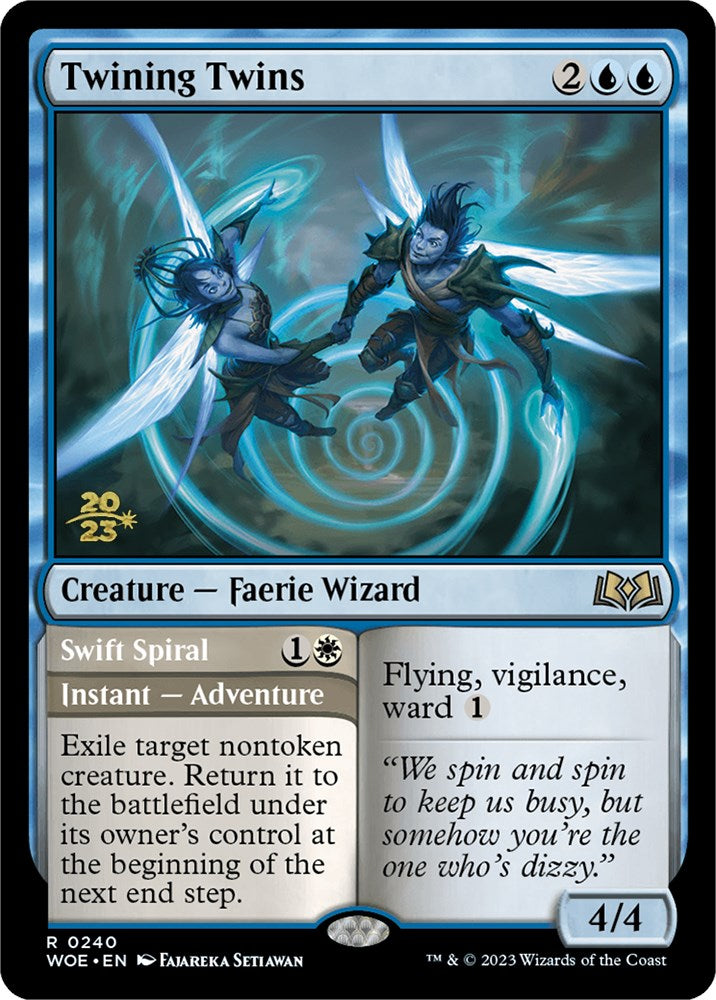 Twining Twins // Swift Spiral [Wilds of Eldraine Prerelease Promos] 