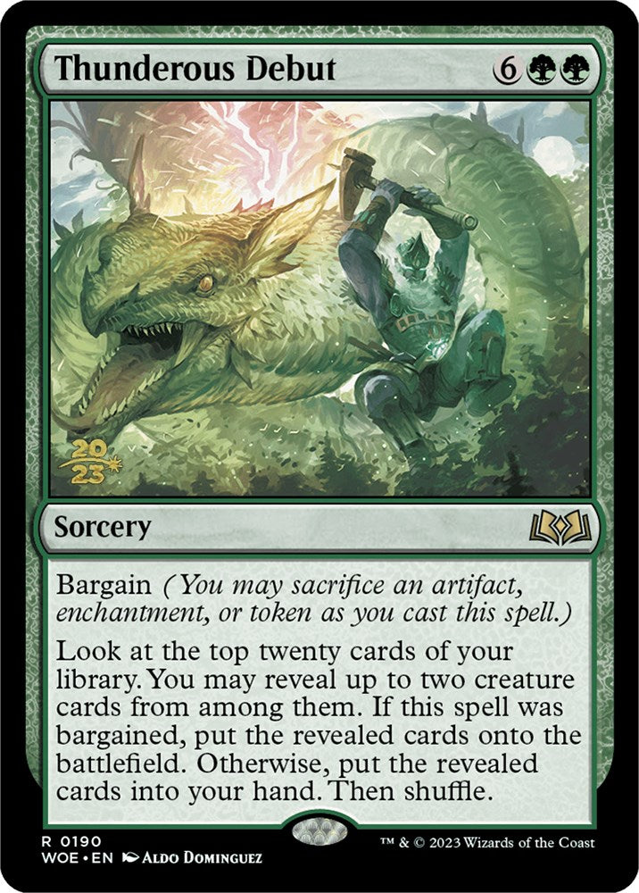 Thunderous Debut [Wilds of Eldraine Prerelease Promos] 