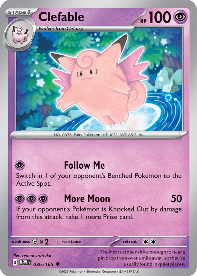 Clefable (036/165) [Scarlet &amp; Violet: 151] 