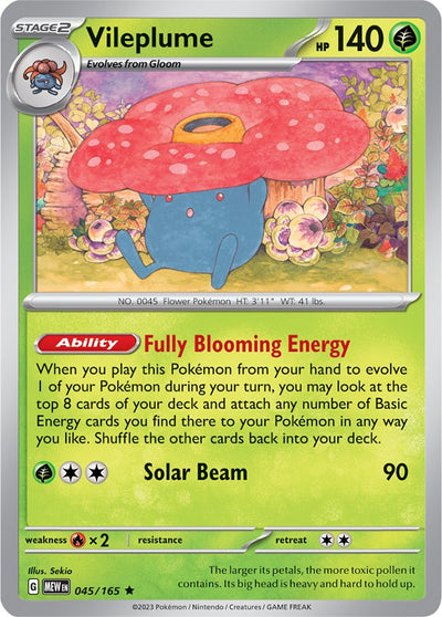 Vileplume (045/165) [Scarlet &amp; Violet: 151] 