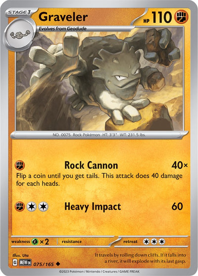 Graveler (075/165) [Scarlet &amp; Violet: 151] 
