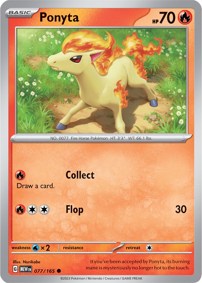 Ponyta (077/165) [Scarlet &amp; Violet: 151] 