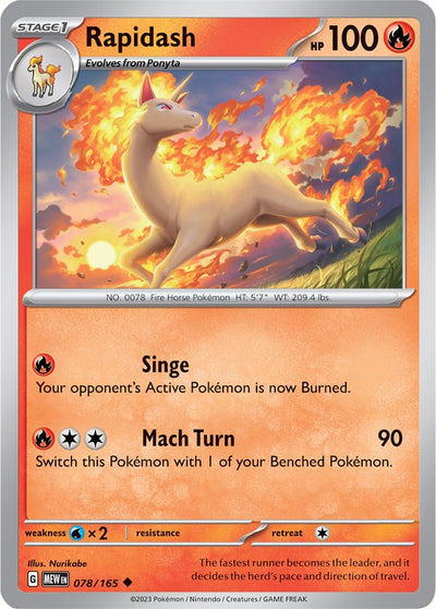 Rapidash (078/165) [Scarlet &amp; Violet: 151] 