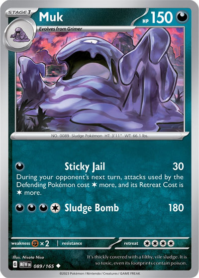 Muk (089/165) [Scarlet &amp; Violet: 151] 