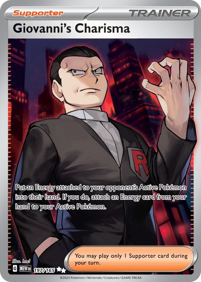 Giovanni's Charisma (197/165) [Scarlet &amp; Violet: 151] 