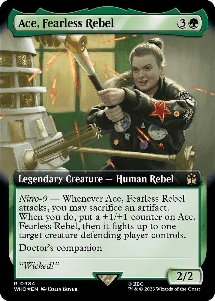 Ace, Fearless Rebel (Extended Art) (Surge Foil) [Doctor Who] 