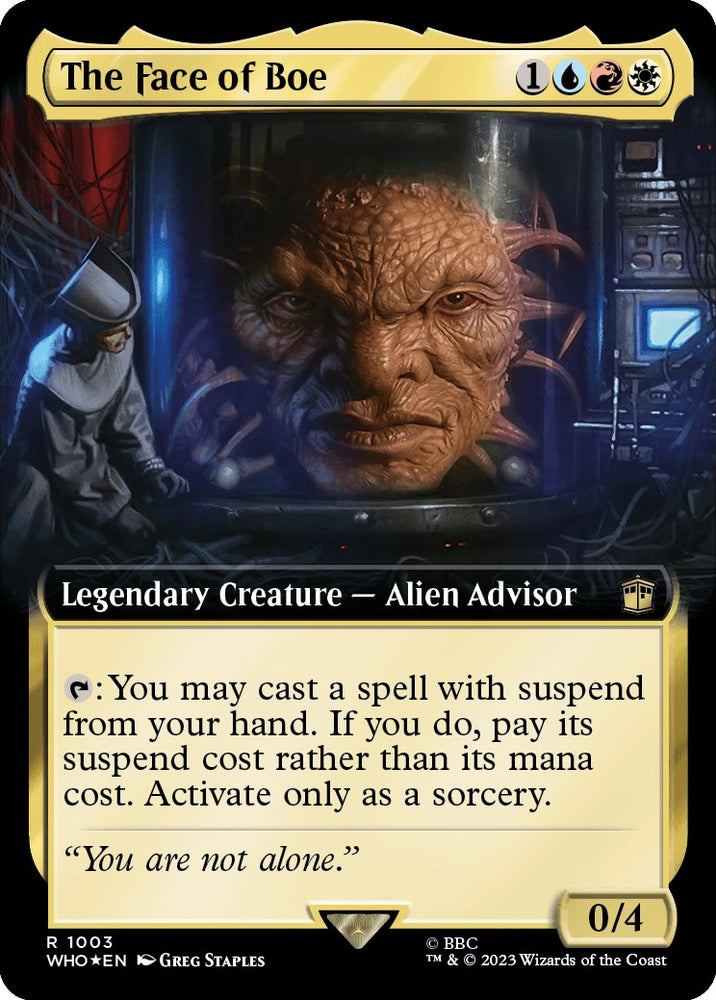 The Face of Boe (Extended Art) (Surge Foil) [Doctor Who] 