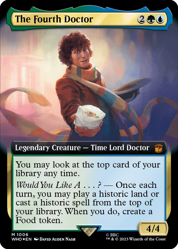 The Fourth Doctor (Extended Art) (Surge Foil) [Doctor Who] 