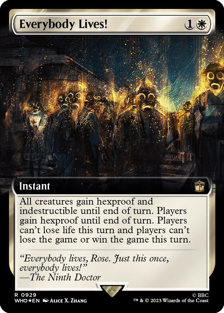 Everybody Lives! (Extended Art) (Surge Foil) [Doctor Who] 