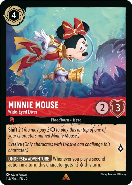 Minnie Mouse - Wide-Eyed Diver (114/204) [Rise of the Floodborn] 