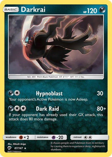 Darkrai (87/147) [Sun &amp; Moon: Burning Shadows] 