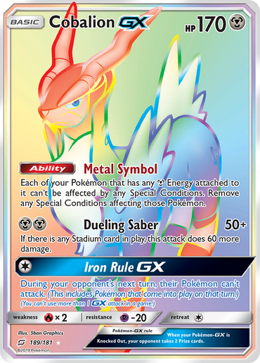 Cobalion GX (189/181) [Sun &amp; Moon: Team Up] 