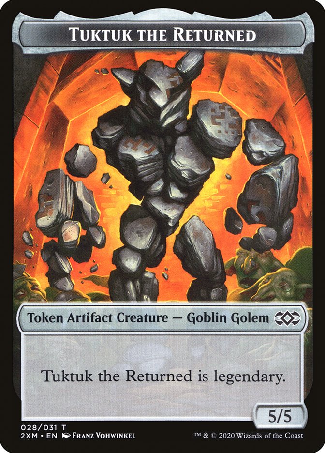 Human Soldier // Tuktuk the Returned Double-Sided Token [Double Masters Tokens]