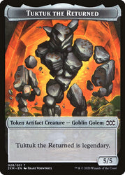 Ooze // Tuktuk the Returned Double-Sided Token [Double Masters Tokens] 