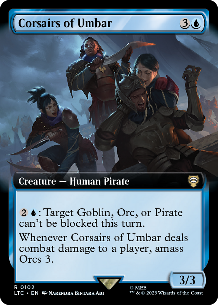 Corsairs of Umbar (Extended Art) [The Lord of the Rings: Tales of Middle-Earth Commander] 