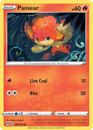 Pansear (026/189) [Sword &amp; Shield: Darkness Ablaze] 