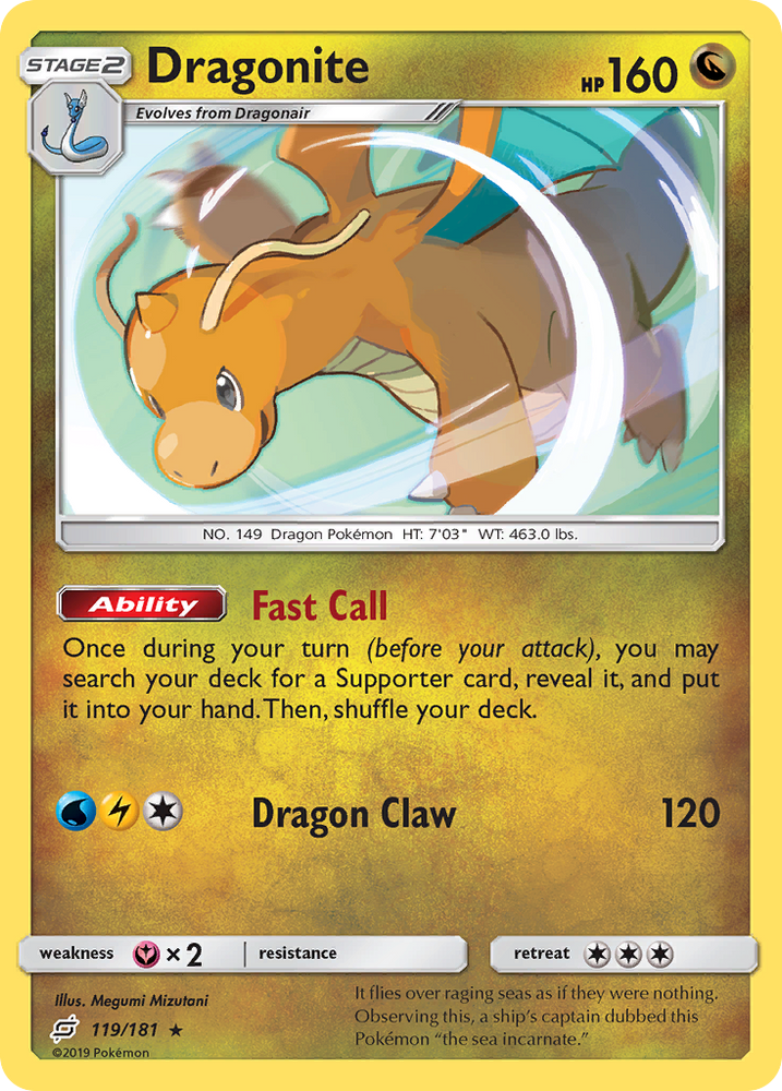 Dragonite (119/181) [Sun &amp; Moon: Team Up] 