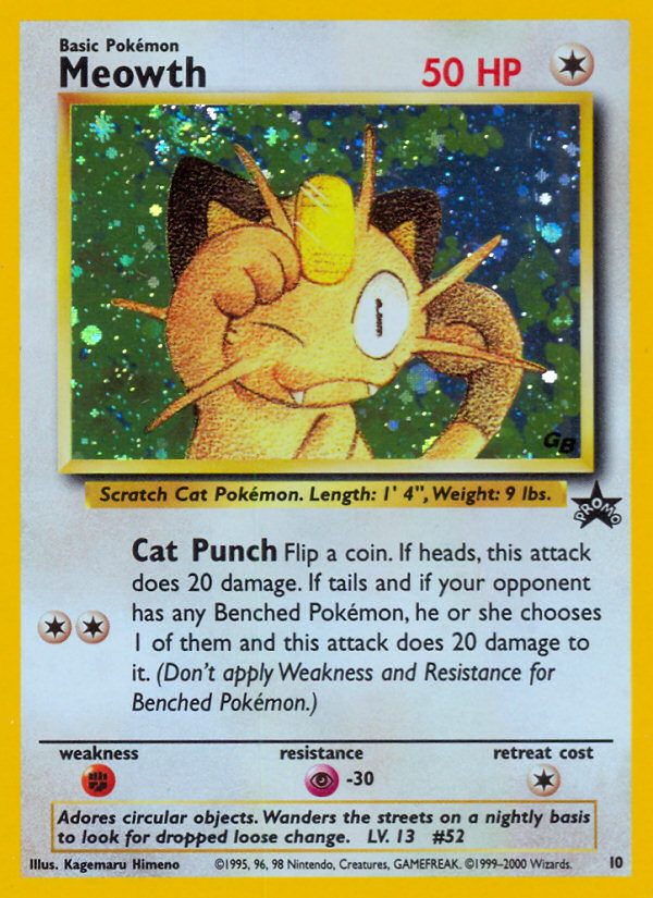 Meowth (10) [Wizards of the Coast: Black Star Promos] 