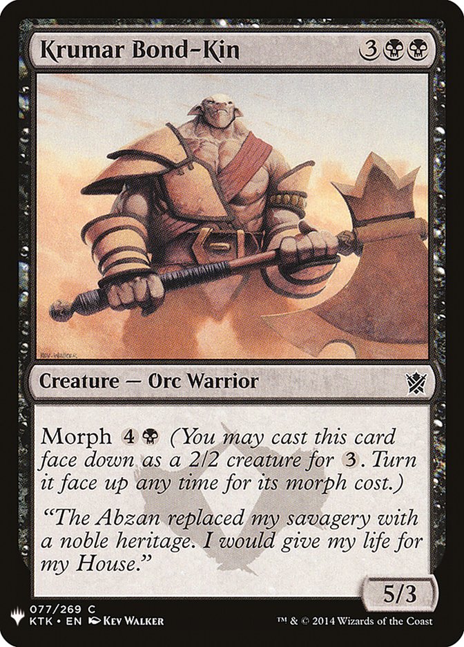 Krumar Bond-Kin [Mystery Booster] 