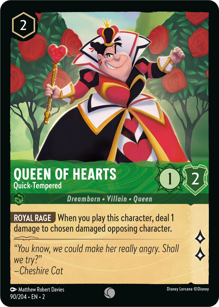 Queen of Hearts - Quick-Tempered (90/204) [Rise of the Floodborn] 