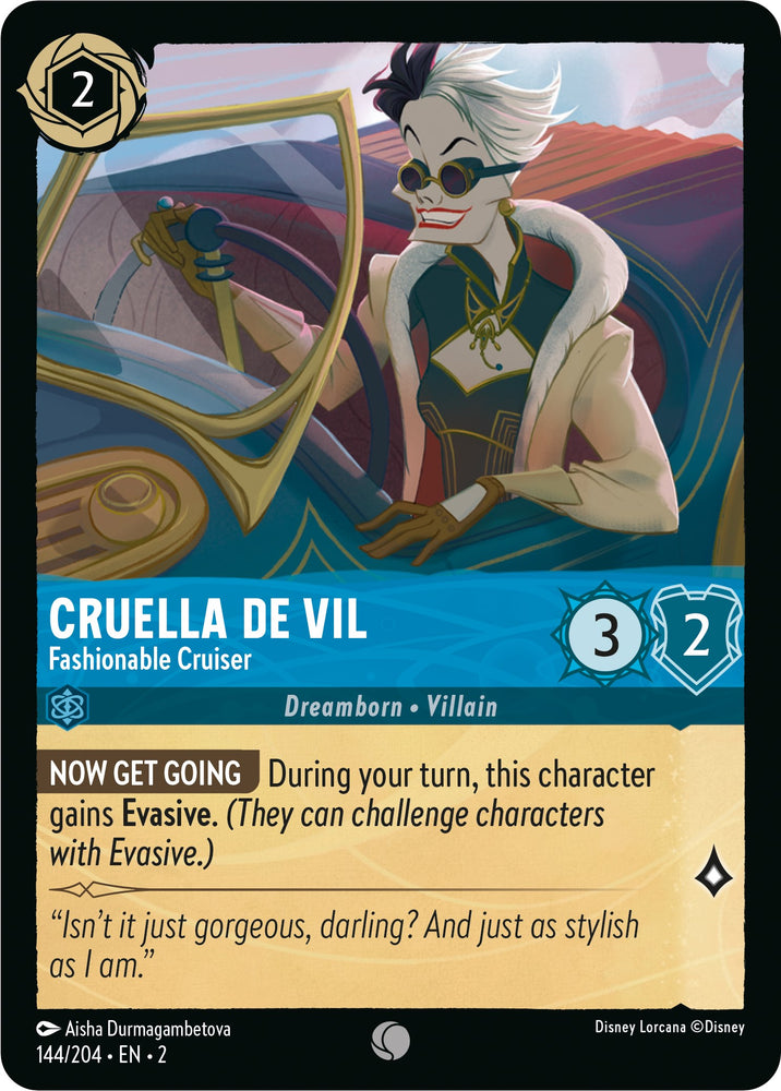 Cruella De Vil - Fashionable Cruiser (144/204) [Rise of the Floodborn] 