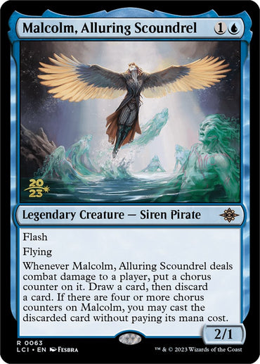 Malcolm, Alluring Scoundrel [The Lost Caverns of Ixalan Prerelease Cards]