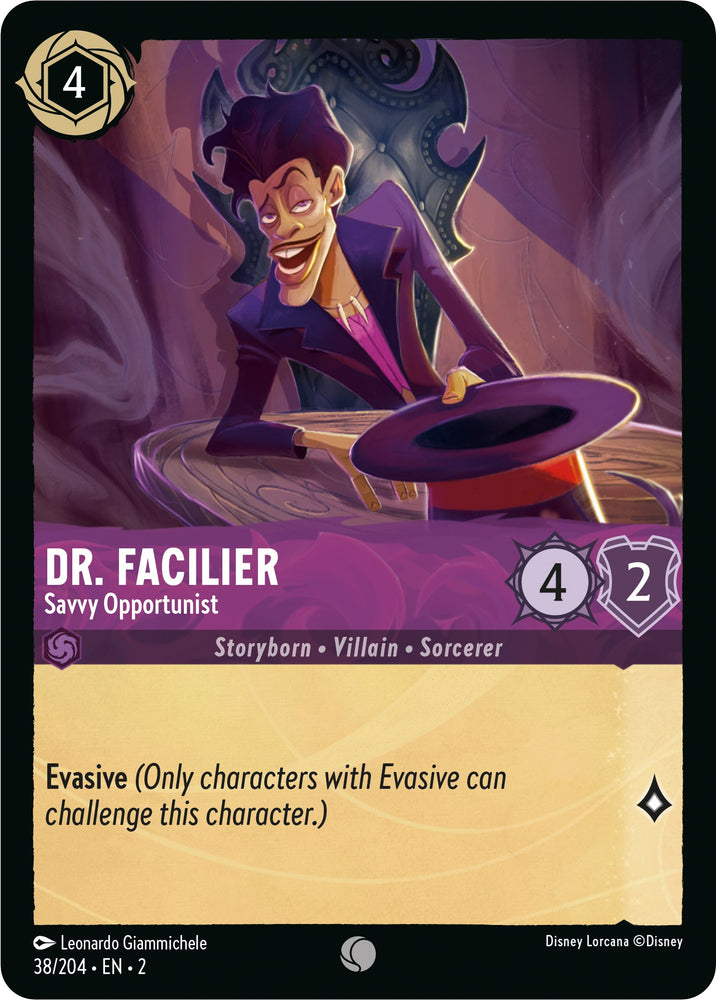 Dr. Facilier - Savvy Opportunist (38/204) [Rise of the Floodborn] 