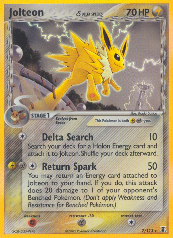 Jolteon (7/113) (Delta Species) [EX: Delta Species] 