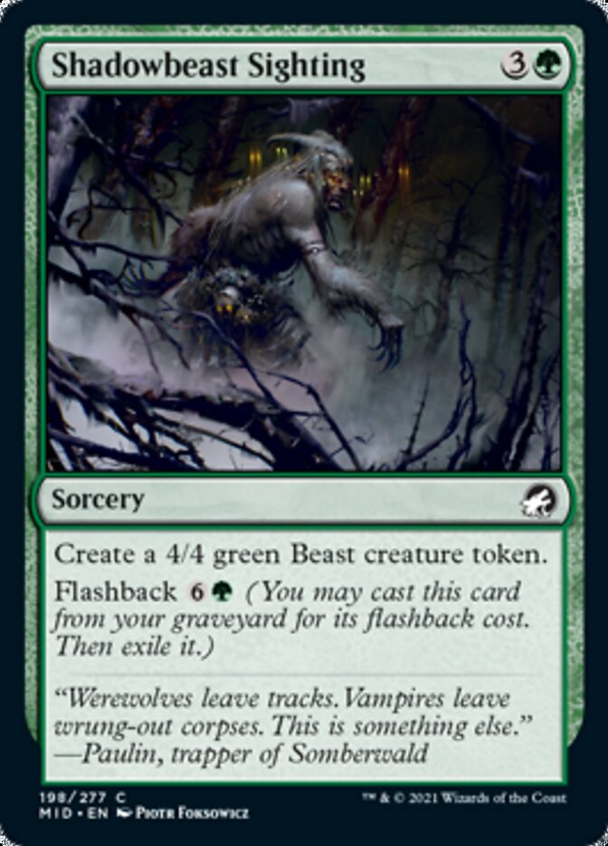 Shadowbeast Sighting [Innistrad: Midnight Hunt] 
