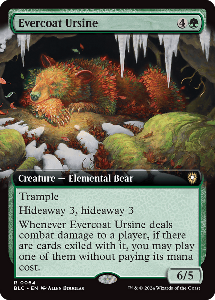 Evercoat Ursine (Extended Art) [Bloomburrow Commander] 