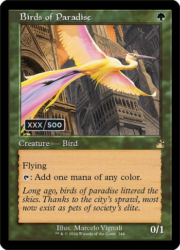 Birds of Paradise (Retro) (Serialized) [Ravnica Remastered]