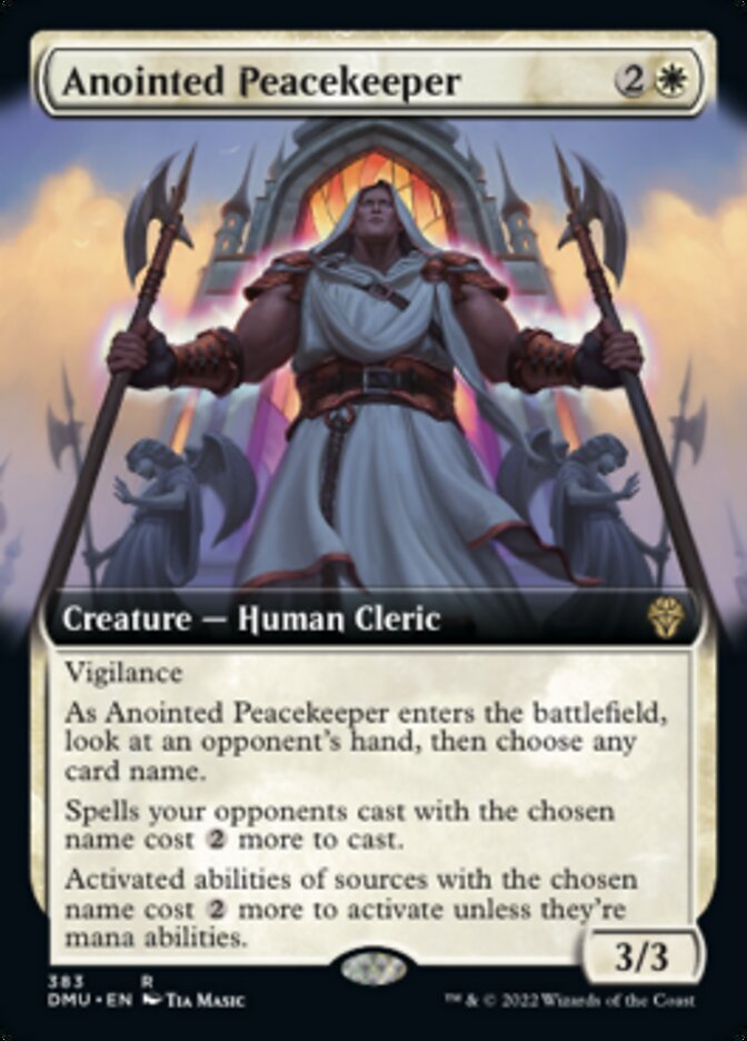 Anointed Peacekeeper (Extended Art) [Dominaria United] 