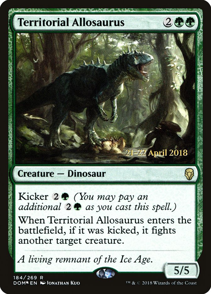 Territorial Allosaurus [Dominaria Prerelease Promos] 