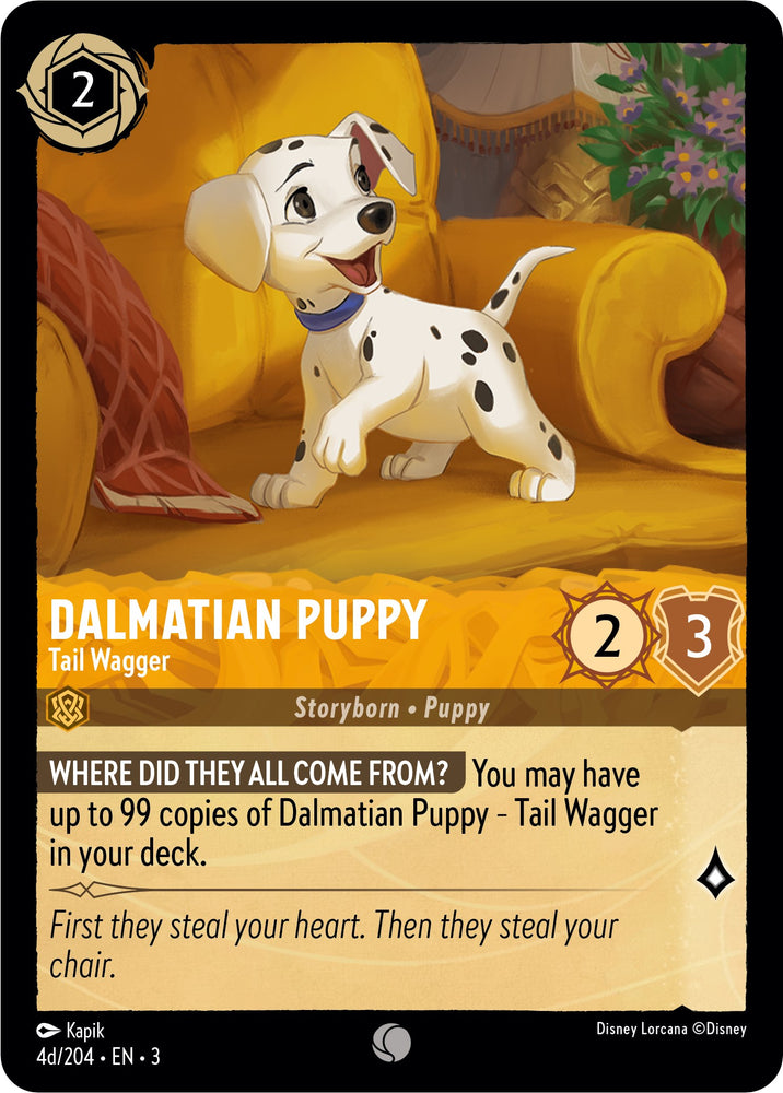Dalmatian Puppy - Tail Wagger (4d) (4d/204) [Into the Inklands] 