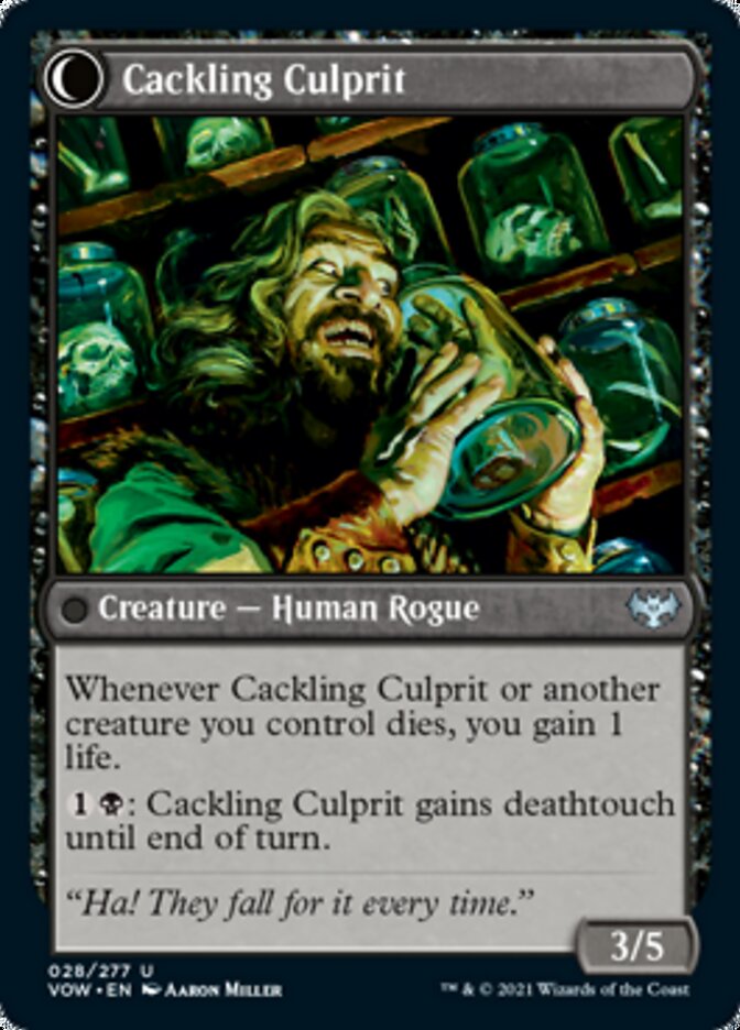 Panicked Bystander // Cackling Culprit [Innistrad: Crimson Vow] 