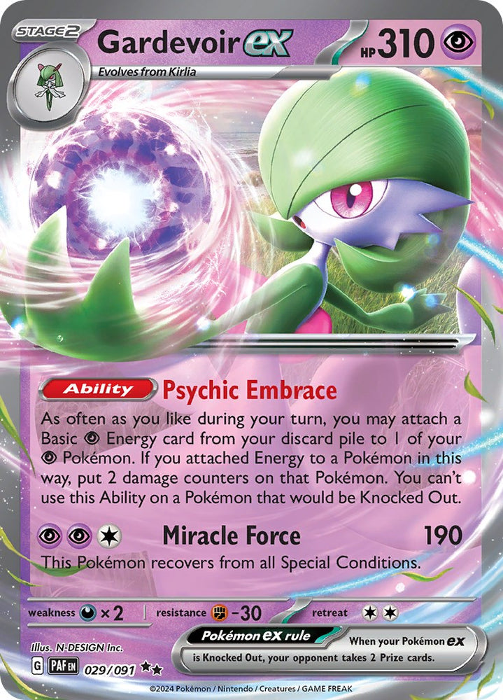 Gardevoir ex (029/091) [Scarlet &amp; Violet: Paldean Fates] 