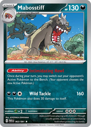 Mabosstiff (063/091) [Scarlet &amp; Violet: Paldean Fates] 