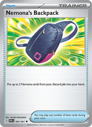 Nemona's Backpack (083/091) [Scarlet &amp; Violet: Paldean Fates] 